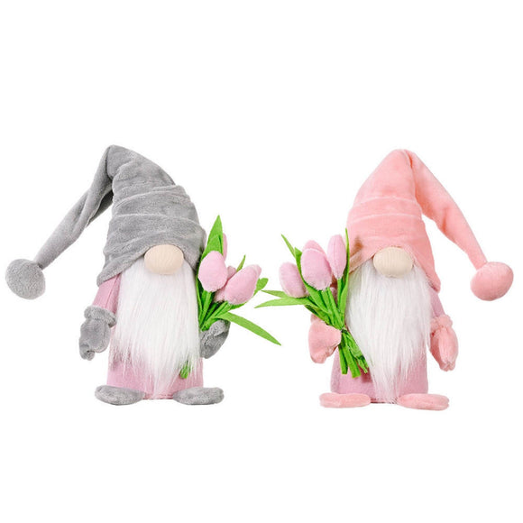 Gnome - Grey Pink Floral