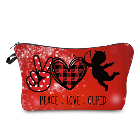Pouch - Peace Love Cupid