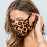 Leopard Pleated Mask