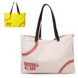 Softball Canvas Tote - All Day