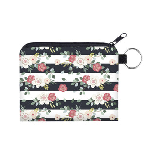 Mini Pouch - Floral Stripe