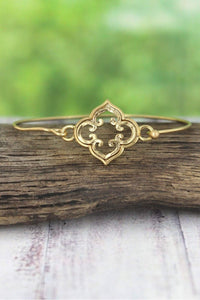 Moroccan Quatrefoil Bangle